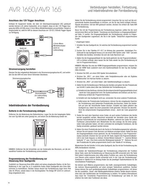 AVR 1650/AVR 165