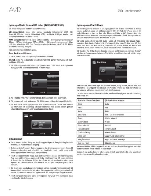 AVR 3650, AVR 365 AVR 2650, AVR 265 - Harman Kardon