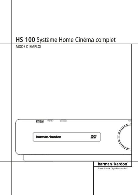 HS 100 Système Home Cinéma complet - Harman Kardon