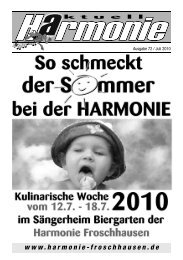 Ausgabe 072 - Harmonie Froschhausen eV