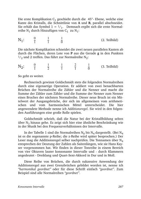 Konsonante Intervalle - Harmonik und Glasperlenspiel