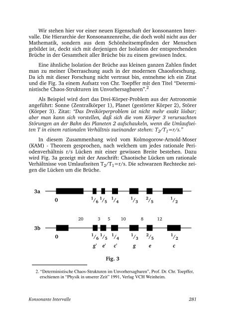 Konsonante Intervalle - Harmonik und Glasperlenspiel