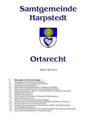 verordnung - Samtgemeinde Harpstedt