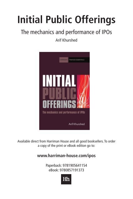 Read a PDF Sample of Initial Public Offerings - Harriman House