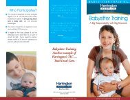 Babysitter Training - Harrington Memorial Hospital