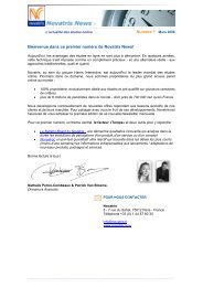 Novatris Newsletter N°1 Mars 2006 - Harris Interactive