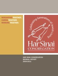 2009-2011 Biennial Report - Har Sinai Congregation