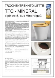 TROCKENTRENNTOILETTE TTC â MINERAL