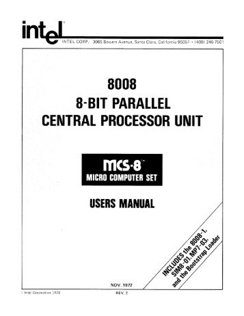 S-BIT PARALLEL - Building an Intel 8008 Computer "Clock"