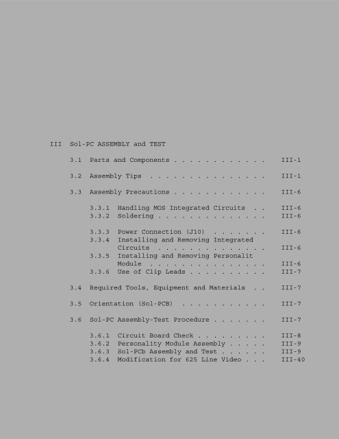The System Manual of SOL-20 - History of Computers