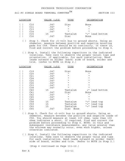 The System Manual of SOL-20 - History of Computers