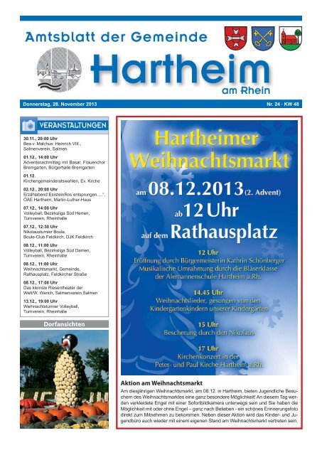 Gemeindeblatt 2013 KW48 - Gemeinde Hartheim
