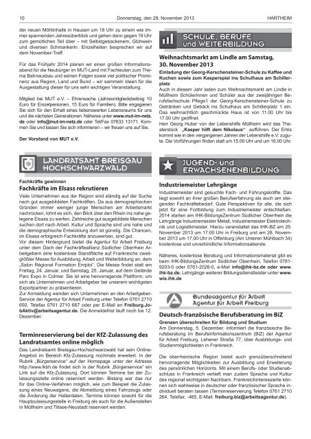 Gemeindeblatt 2013 KW48 - Gemeinde Hartheim