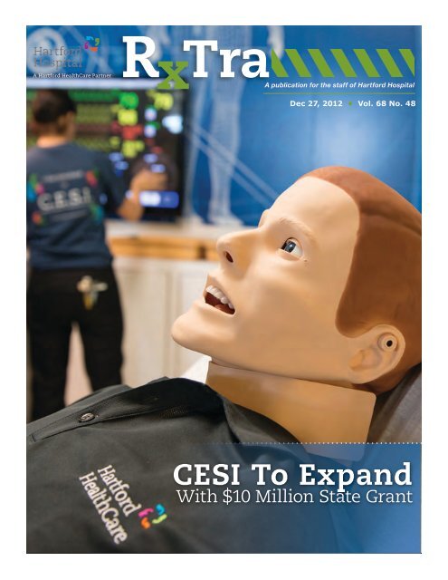Rxtra - a publication for the staff of Hartford Hospital, Dec. 27, 2012