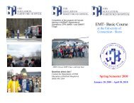 EMT Basic Course (UConn), Jan. 20 thru Apr. 30 ... - Hartford Hospital!