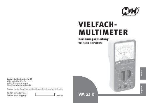 VM 22 K - Hartig + Helling GmbH &amp; Co. KG