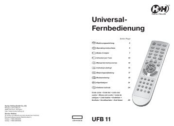 UFB 11 - Hartig + Helling GmbH & Co. KG