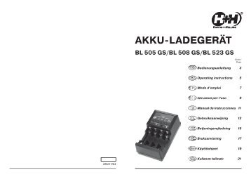 AKKU-LADEGERÄT - Hartig + Helling GmbH & Co. KG