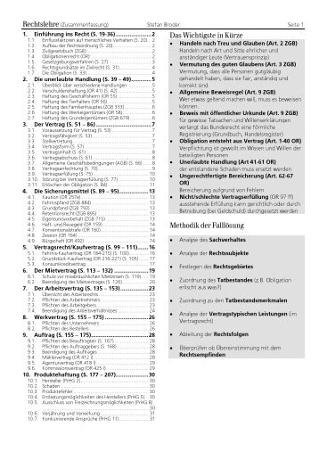 Das Wichtigste in Kürze Methodik der Falllösung - Harti