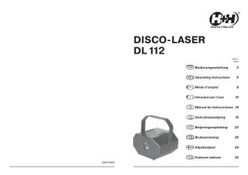 DISCO-LASER DL 112 - Hartig + Helling GmbH & Co. KG