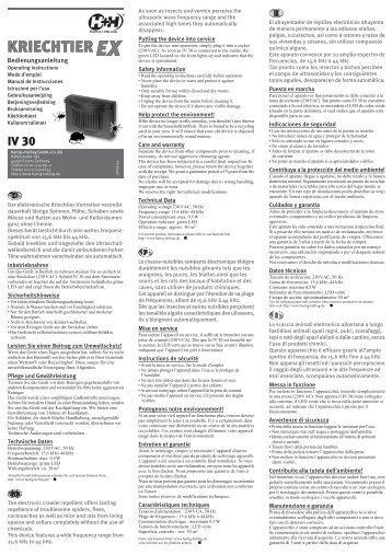 IV 30, Bed.-Anl. - Hartig + Helling GmbH & Co. KG