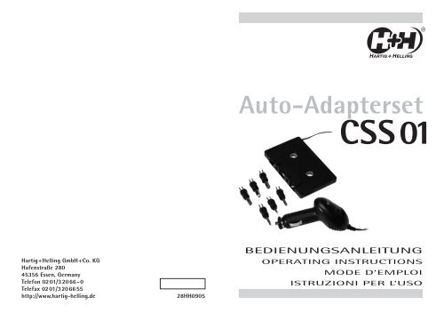 Auto-Adapterset - Hartig + Helling GmbH & Co. KG