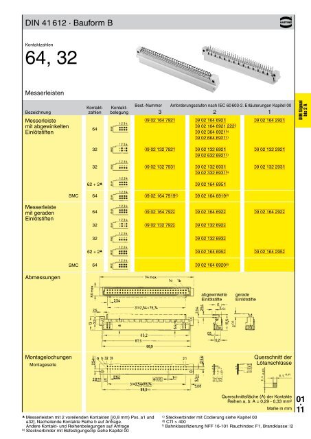 01. 01 Inhaltsverzeichnis Kapitel 01 – DIN Signal (bis 2 A ... - Harting