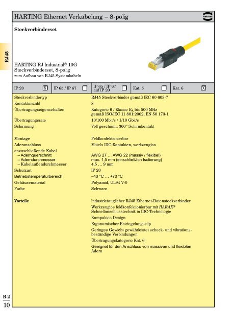 Katalog Ethernet Network Lösungen Automation IT - Verkabelung