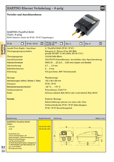 Katalog Ethernet Network Lösungen Automation IT - Verkabelung