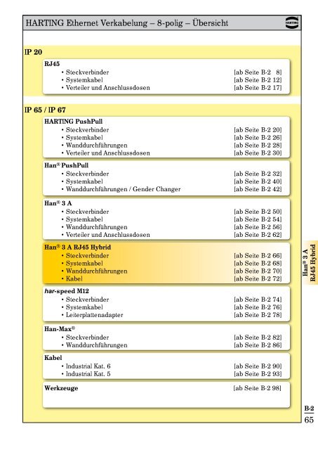 Katalog Ethernet Network Lösungen Automation IT - Verkabelung