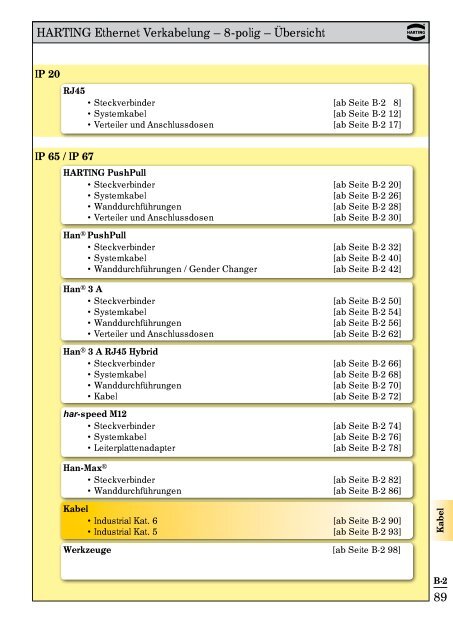 Katalog Ethernet Network Lösungen Automation IT - Verkabelung