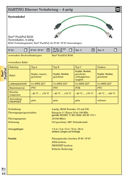 Katalog Ethernet Network Lösungen Automation IT - Verkabelung