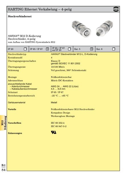 Katalog Ethernet Network Lösungen Automation IT - Verkabelung