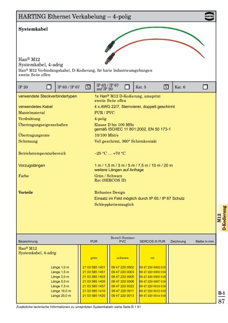 Katalog Ethernet Network Lösungen Automation IT - Verkabelung