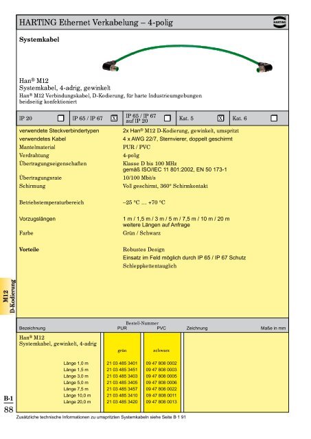 Katalog Ethernet Network Lösungen Automation IT - Verkabelung