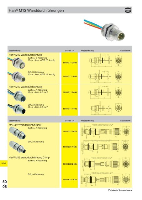 50. 0 HARAX® Inhaltsverzeichnis