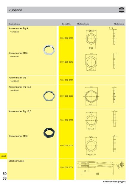 50. 01 HARAX® Inhaltsverzeichnis - Harting