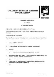 children's services scrutiny forum agenda - Hartlepool Borough ...