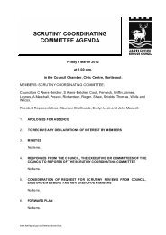 scrutiny coordinating committee agenda - Hartlepool Borough Council