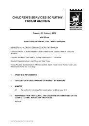 children's services scrutiny forum agenda - Hartlepool Borough ...