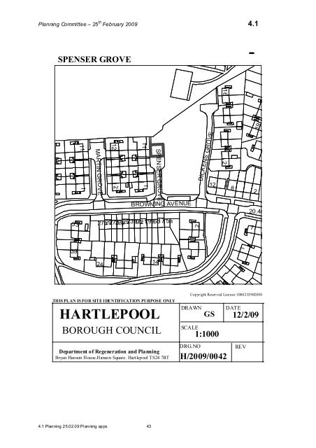 PLANNING COMMITTEE AGENDA - Hartlepool Borough Council