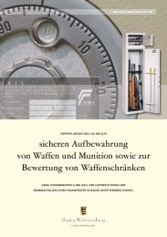 Sichere Aufbewahrung von Waffen und Munition - Hartmann Tresore