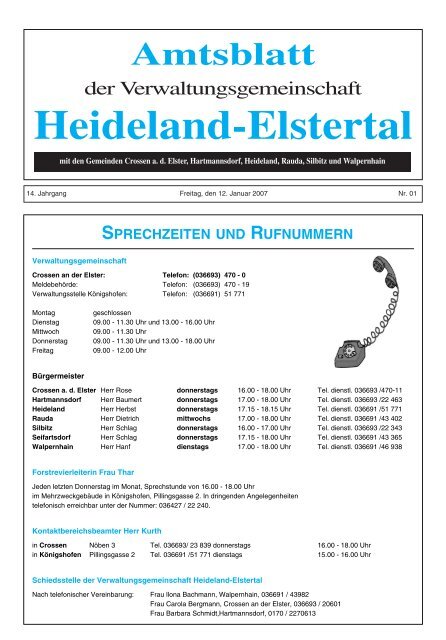 Amtsblatt 01/07 - Hartmannsdorf