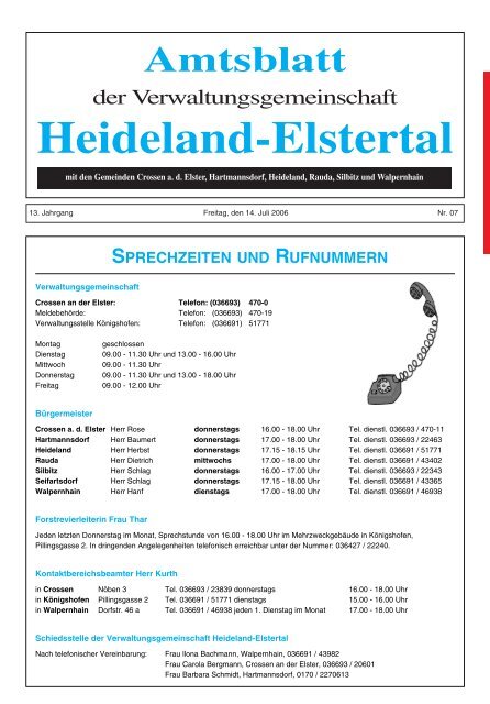 Amtsblatt 07/06 - Hartmannsdorf