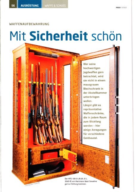 Mit Sicherheit schön - Hartmann Tresore