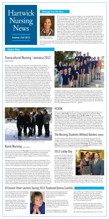 Hartwick Nursing News - Hartwick College