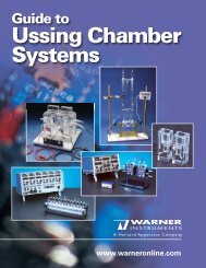 Guide to Ussing Chamber Systems - Harvard Apparatus