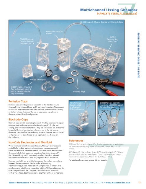 Guide to Ussing Chamber Systems - Harvard Apparatus