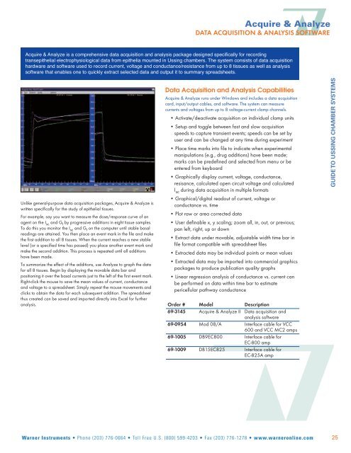 Guide to Ussing Chamber Systems - Harvard Apparatus