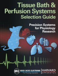 Tissue Bath and Perfusion Systems Selection Guide - Harvard ...